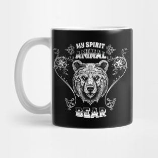 My spirit animal Bear. Majestic Bear of Strength and Leadership. Mug